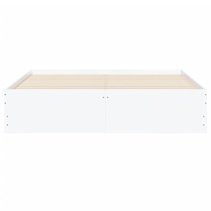 vidaXL Bed Frame with Drawers without Mattress White 140x190 cm 6