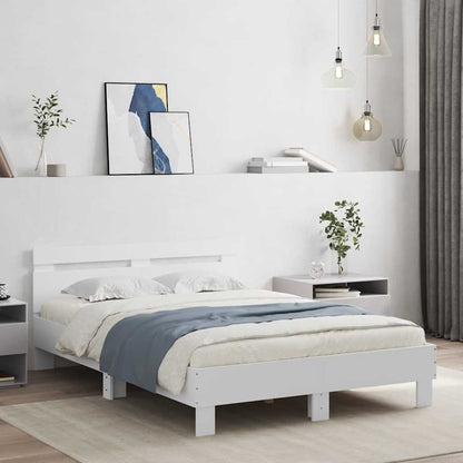 Bed Frame without Mattress 120x190 cm White