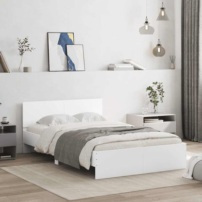 Bed Frame without Mattress White 120 x 200 cm