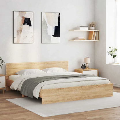 vidaXL Bed Frame with LED without Mattress 180x200 cm Length 200 cm Width 180 cm