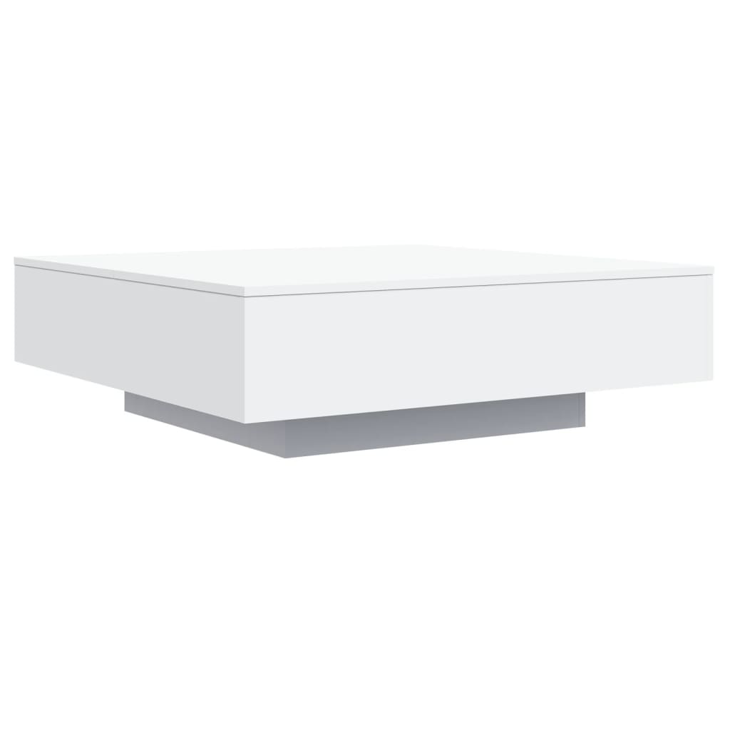 Coffee Table 100x100x31 cm Engineered Wood White