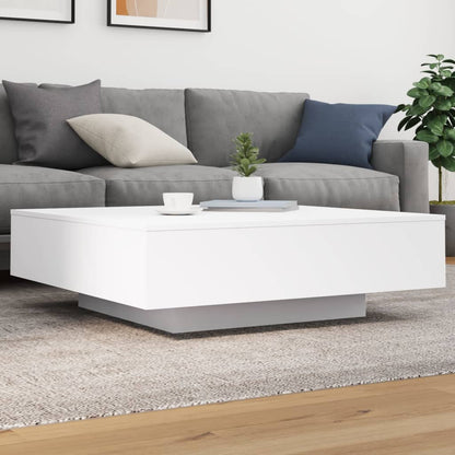 Coffee Table 100x100x31 cm Engineered Wood White
