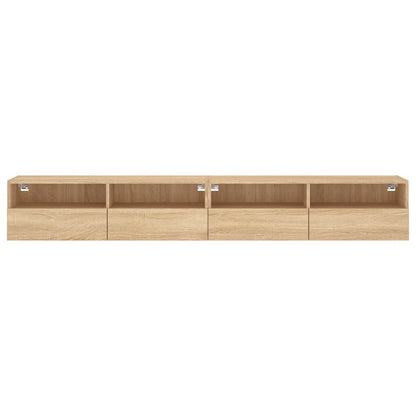 TV Wall Cabinets 100x30x30 cm Engineered Wood 2 pcs Sonoma oak