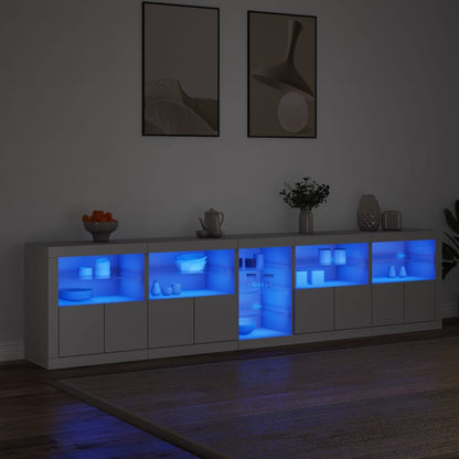 vidaXL Sideboard with LED Lights 283x37x67 cm