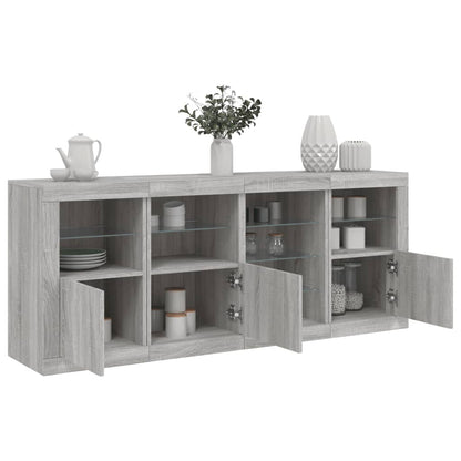 vidaXL Sideboard with LED Lights 164x37x67 cm