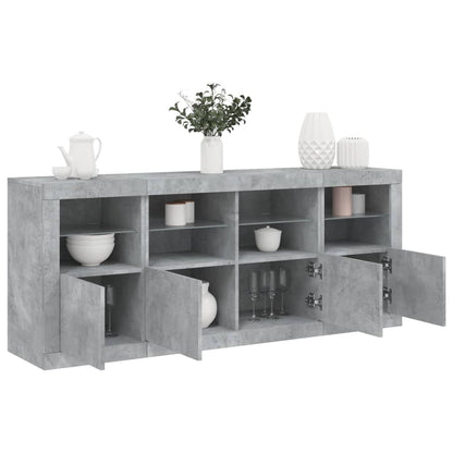vidaXL Sideboard with LED Lights 163x37x67 cm