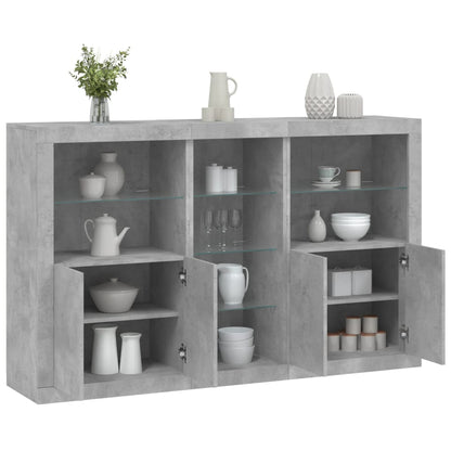vidaXL Sideboard with LED Lights 162x37x100 cm
