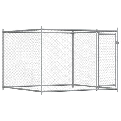 vidaXL Dog Cage with Doors Grey 8x2x1,5 m Galvanised Steel 5