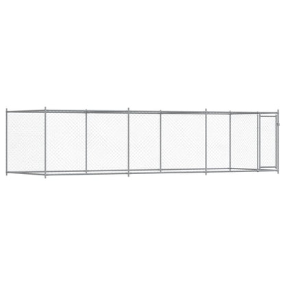 vidaXL Dog Cage with Door Grey 6x2x1.5 m Galvanised Steel 2