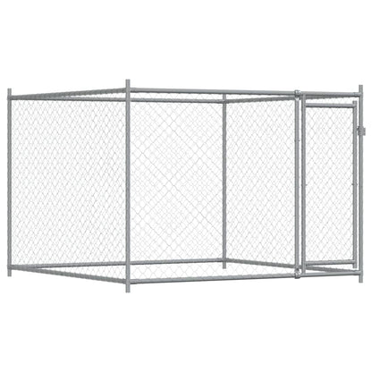 vidaXL Dog Cage with Door Grey 8x2x1,5 m Galvanised Steel 5