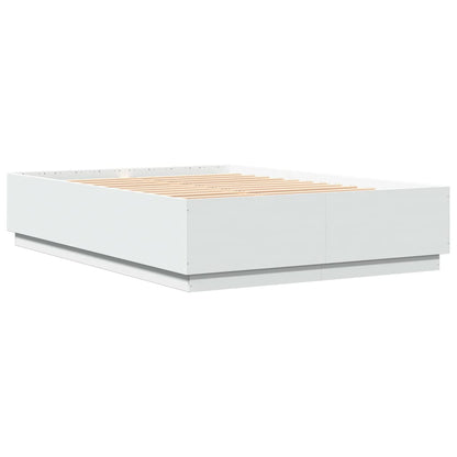 Bed Frame without Mattress 150x200 cm White