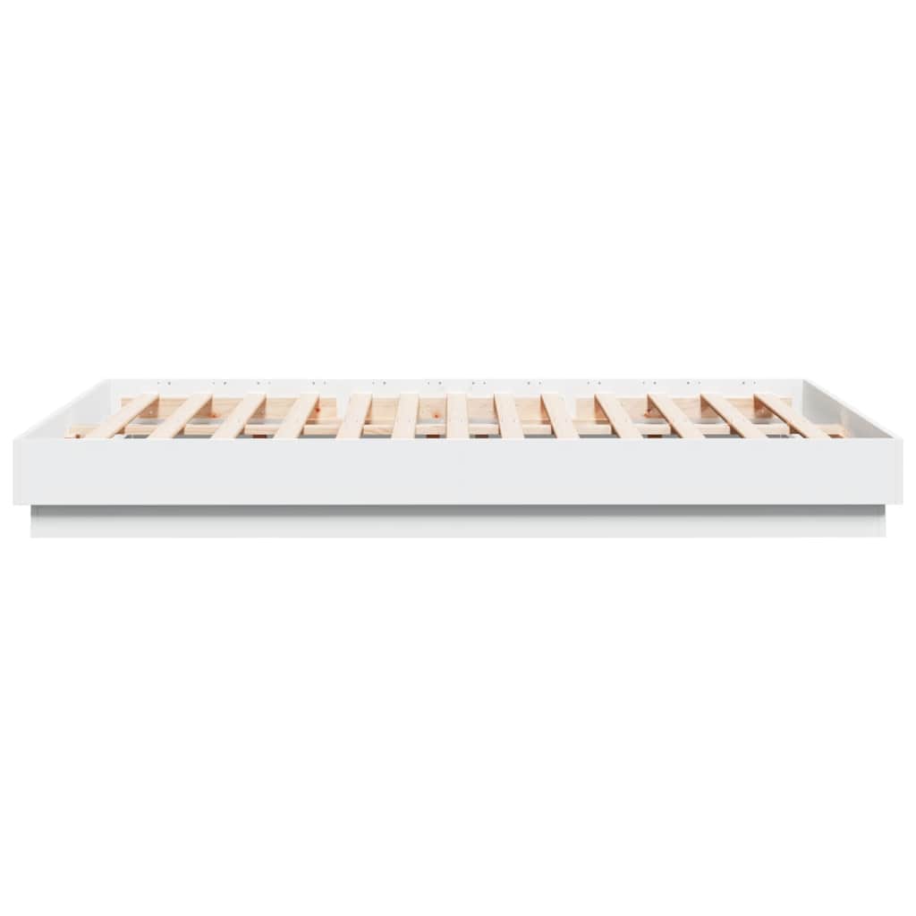 Bed Frame without Mattress 140x200 cm White