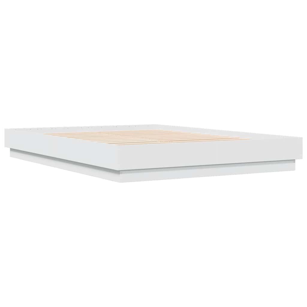 Bed Frame without Mattress 140x200 cm White