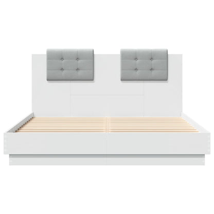 Bed Frame without Mattress 140x200 cm White