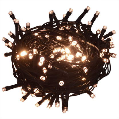 vidaXL Artificial Christmas Tree 300 LEDs PVC and Steel White 5