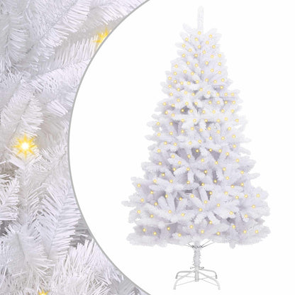 Artificial Christmas Tree 300 cm PVC and Steel White Ø 138 x 300 cm with 300 LEDs