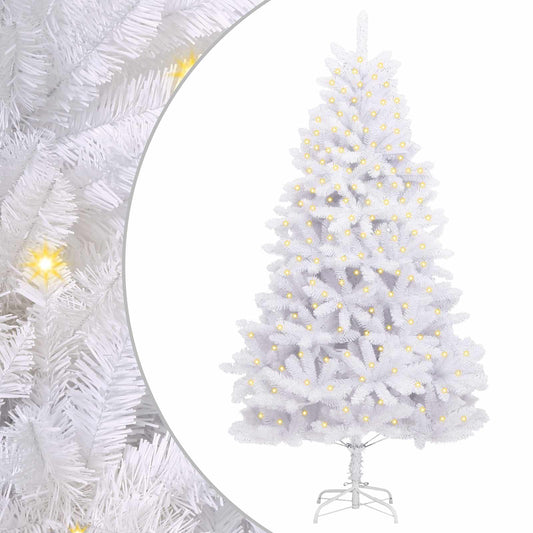 Artificial Christmas Tree 300 cm PVC and Steel White Ø 138 x 300 cm with 300 LEDs