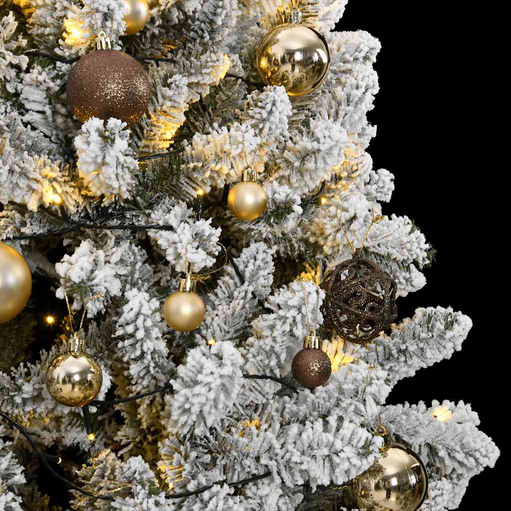 vidaXL Artificial Hinged Christmas Tree 300 LEDs & Ball Set 240 cm 3