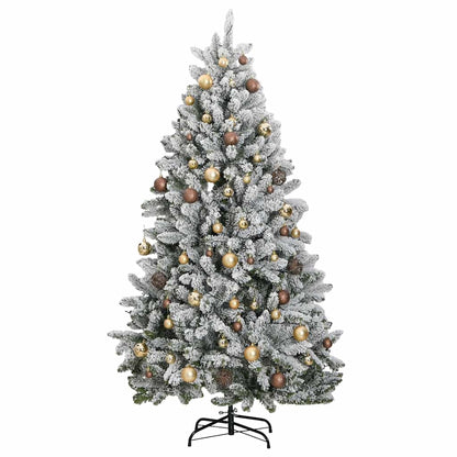 vidaXL Artificial Hinged Christmas Tree 300 LEDs & Ball Set 240 cm 4
