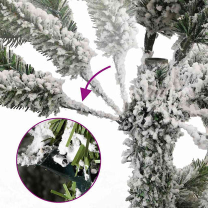 vidaXL Artificial Hinged Christmas Tree 300 LEDs & Ball Set 240 cm 6