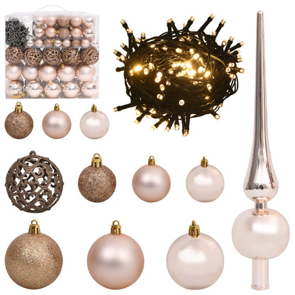 vidaXL Artificial Christmas Tree 270 cm PVC and Steel White 6