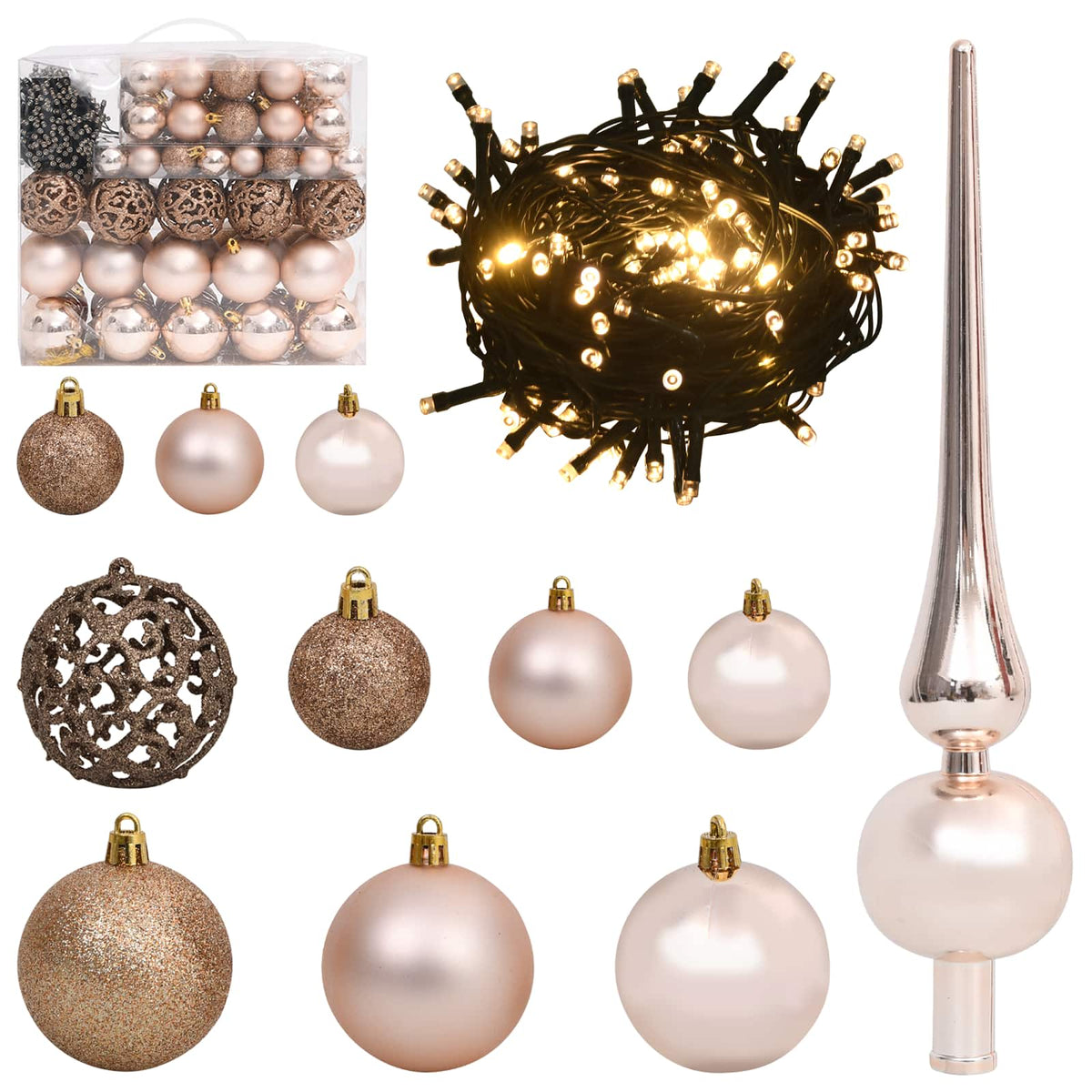 vidaXL Artificial Christmas Tree 300 cm PVC and Steel White 6