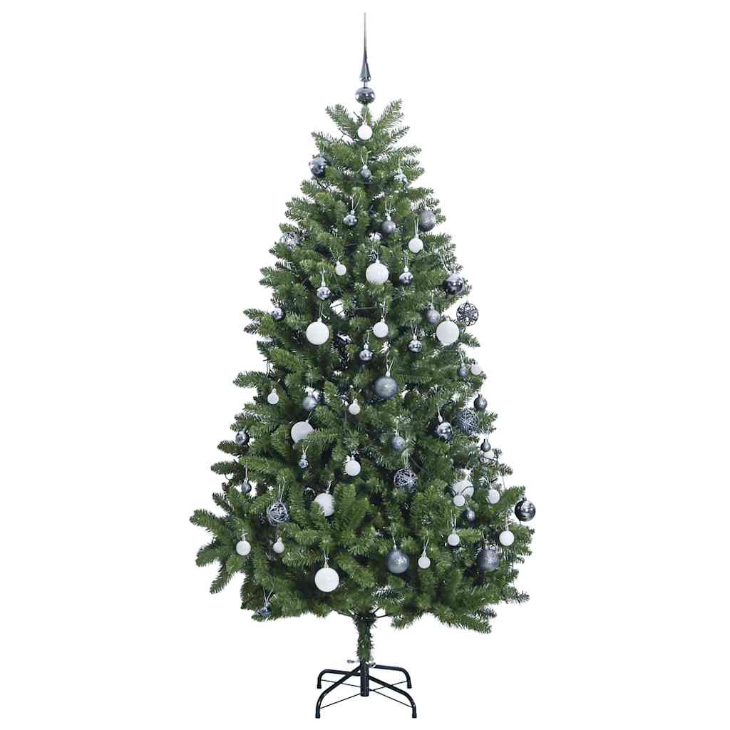 vidaXL Artificial Hinged Christmas Tree 300 LEDs & Ball Set 270 cm 2