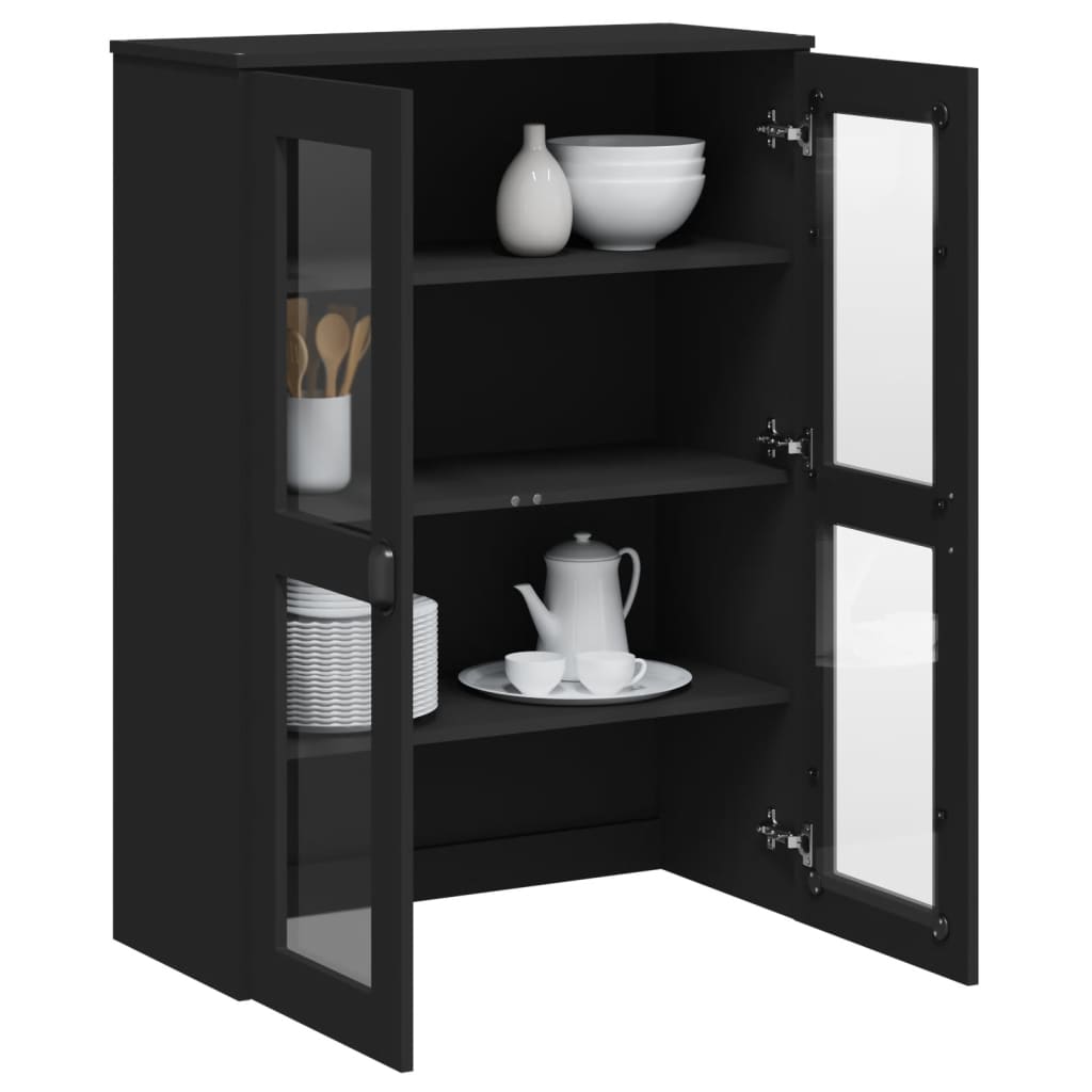 vidaXL Top for Highboard VIKEN Black Engineered Wood 4