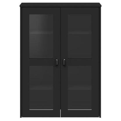 vidaXL Top for Highboard VIKEN Black Engineered Wood 6