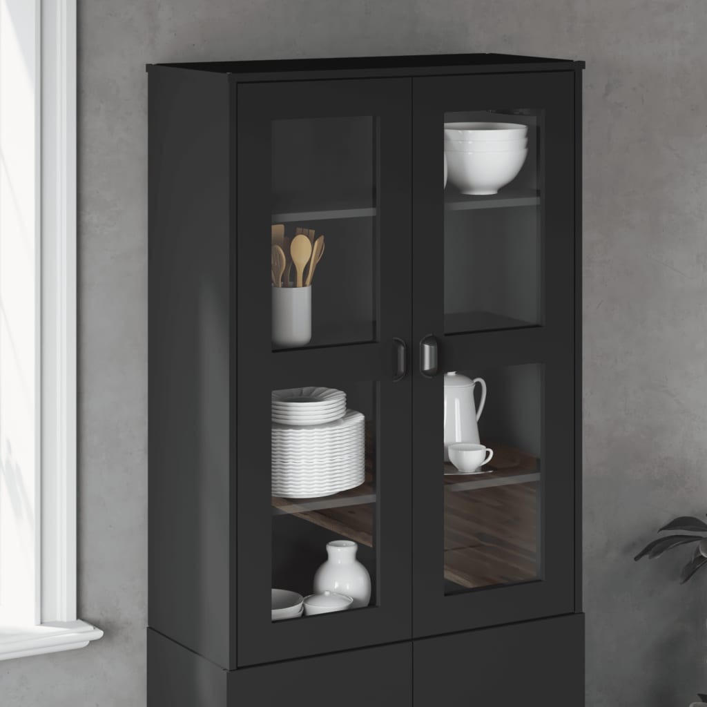 vidaXL Top for Highboard VIKEN Black Engineered Wood 1