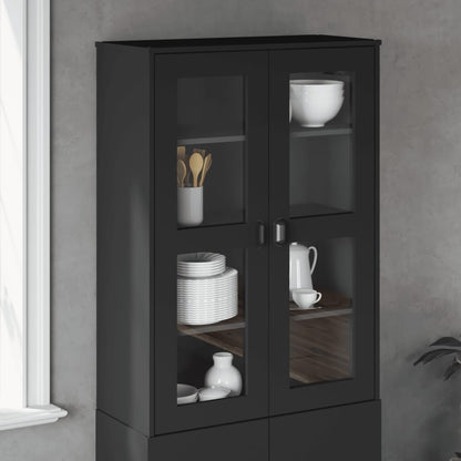 vidaXL Top for Highboard VIKEN Black Engineered Wood 1