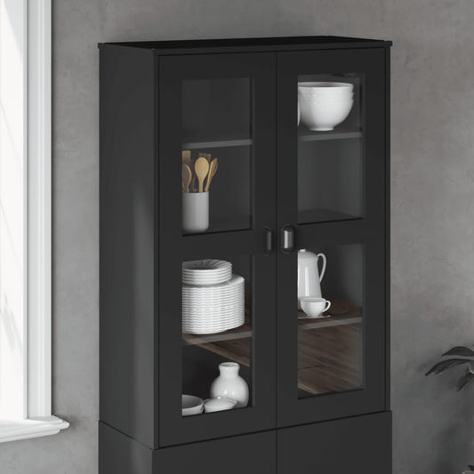 vidaXL Top for Highboard VIKEN Black Engineered Wood 1