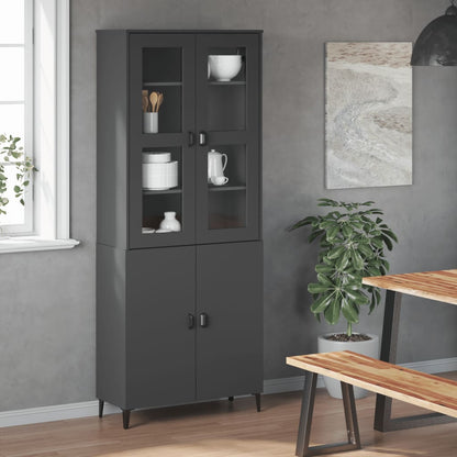 vidaXL Top for Highboard "VIKEN" Anthracite Grey Engineered Wood 3
