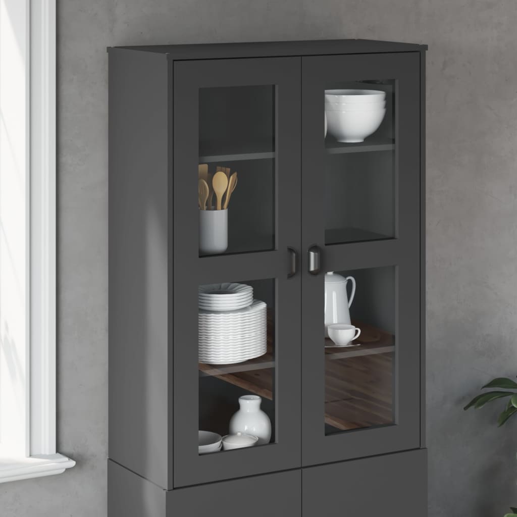 vidaXL Top for Highboard "VIKEN" Anthracite Grey Engineered Wood 1