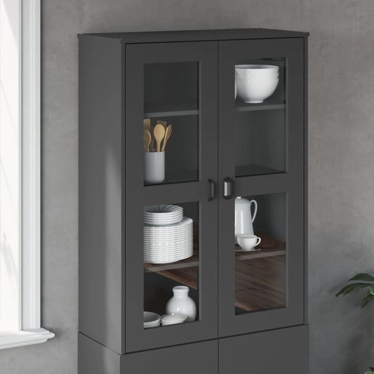 Top for Highboard "VIKEN" Engineered Wood Anthracite