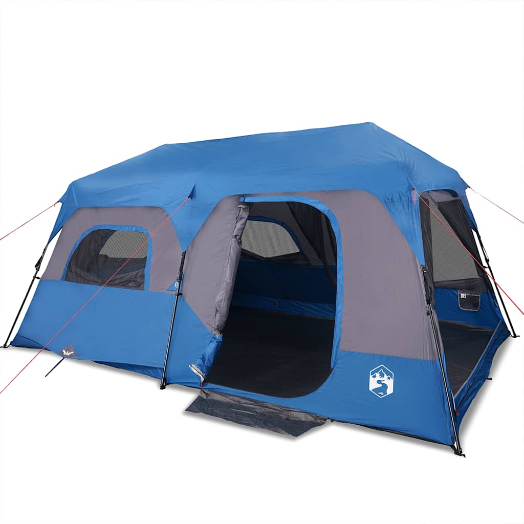 Family Tent 9-Person Quick Release Waterproof Blue