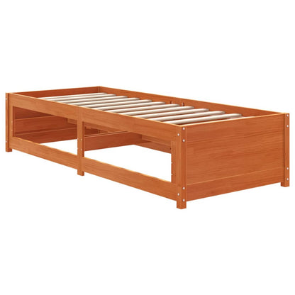 vidaXL Day Bed without Mattress Wax Brown 90x200 cm Solid Wood Pine 6