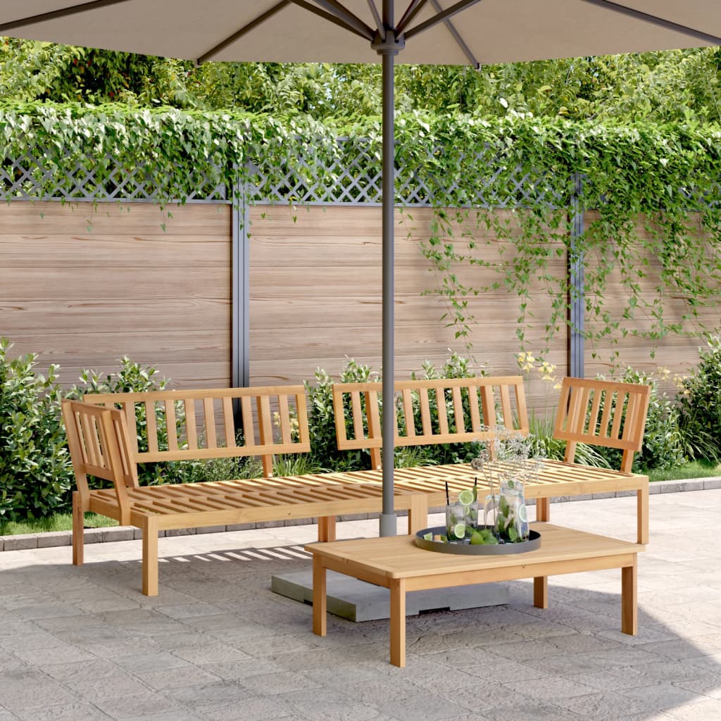 vidaXL Garden Pallet Corner Sofas 2 pcs Solid Wood Acacia 1