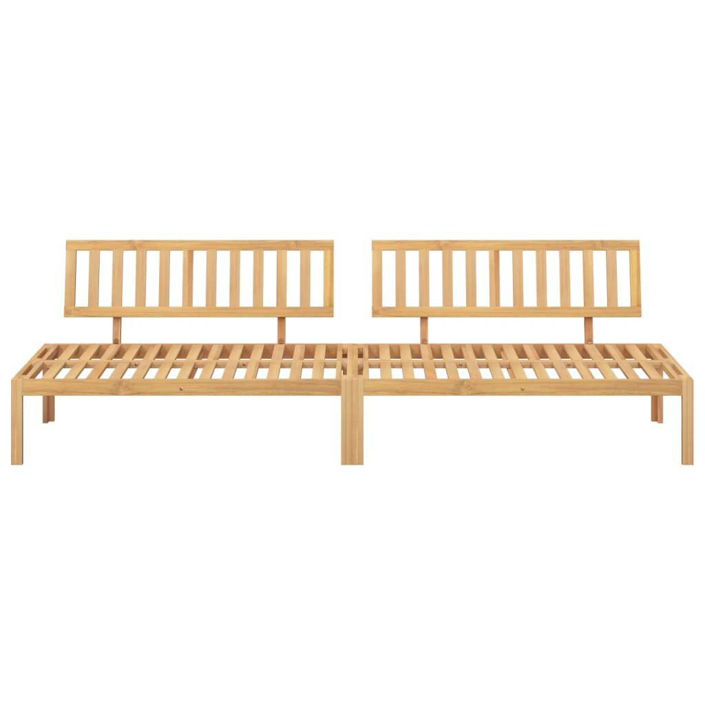 vidaXL Garden Pallet Middle Sofas 2 pcs Solid Wood Acacia 3