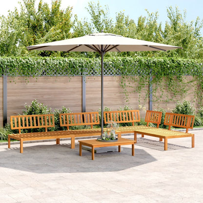 vidaXL 5 Piece Garden Pallet Sofa Set Solid Wood Acacia Natural