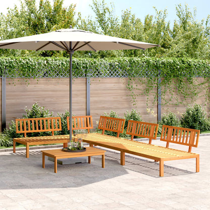 vidaXL 5 Piece Garden Pallet Sofa Set Solid Wood Acacia Natural