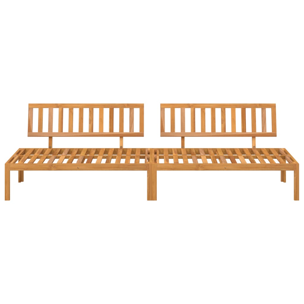 vidaXL Garden Pallet Middle Sofas 2 pcs Solid Wood Acacia 3