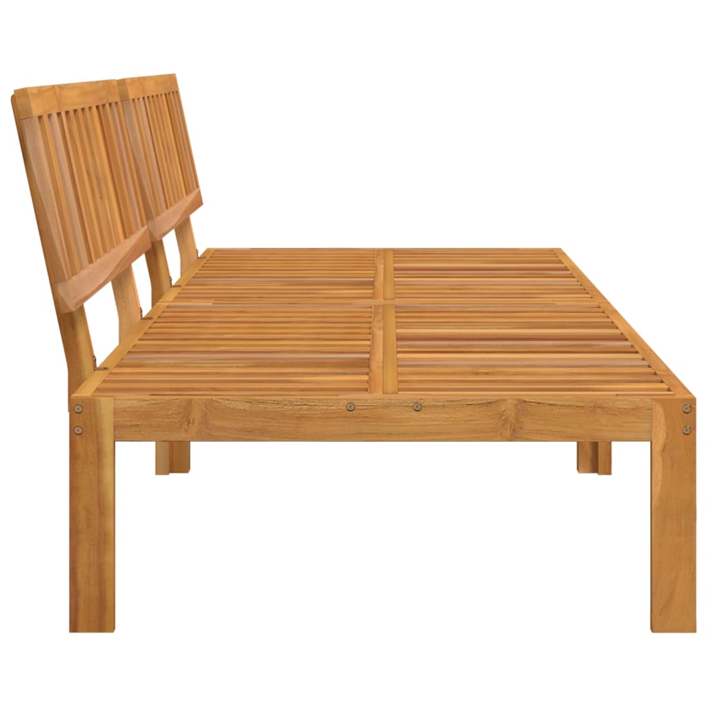 vidaXL Garden Pallet Middle Sofas 2 pcs Solid Wood Acacia 4
