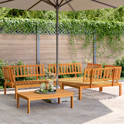 vidaXL 5 Piece Garden Pallet Sofa Set Solid Wood Acacia Natural
