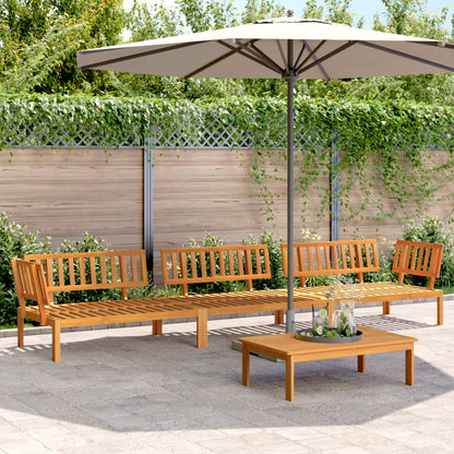 vidaXL 5 Piece Garden Pallet Sofa Set Solid Wood Acacia Natural