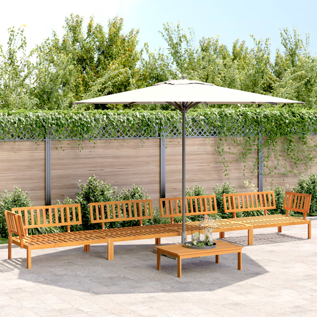 vidaXL 5 Piece Garden Pallet Sofa Set Solid Wood Acacia Natural