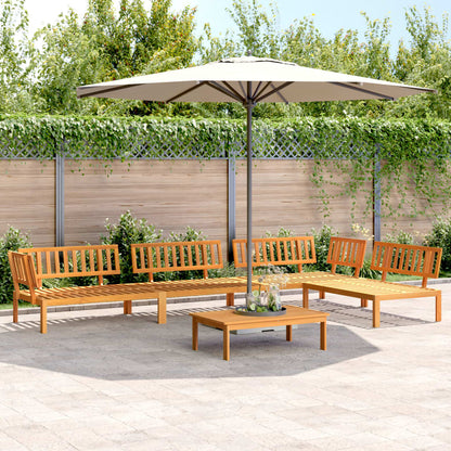vidaXL 5 Piece Garden Pallet Sofa Set Solid Wood Acacia Natural