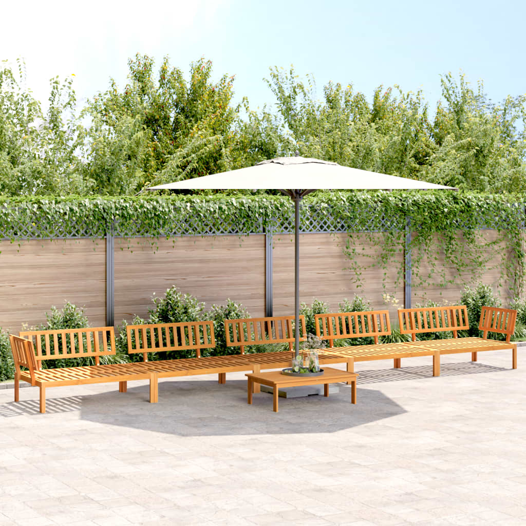 vidaXL 5 Piece Garden Pallet Sofa Set Solid Wood Acacia Natural