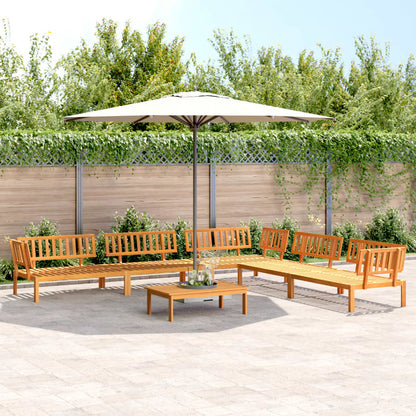 vidaXL 5 Piece Garden Pallet Sofa Set Solid Wood Acacia Natural