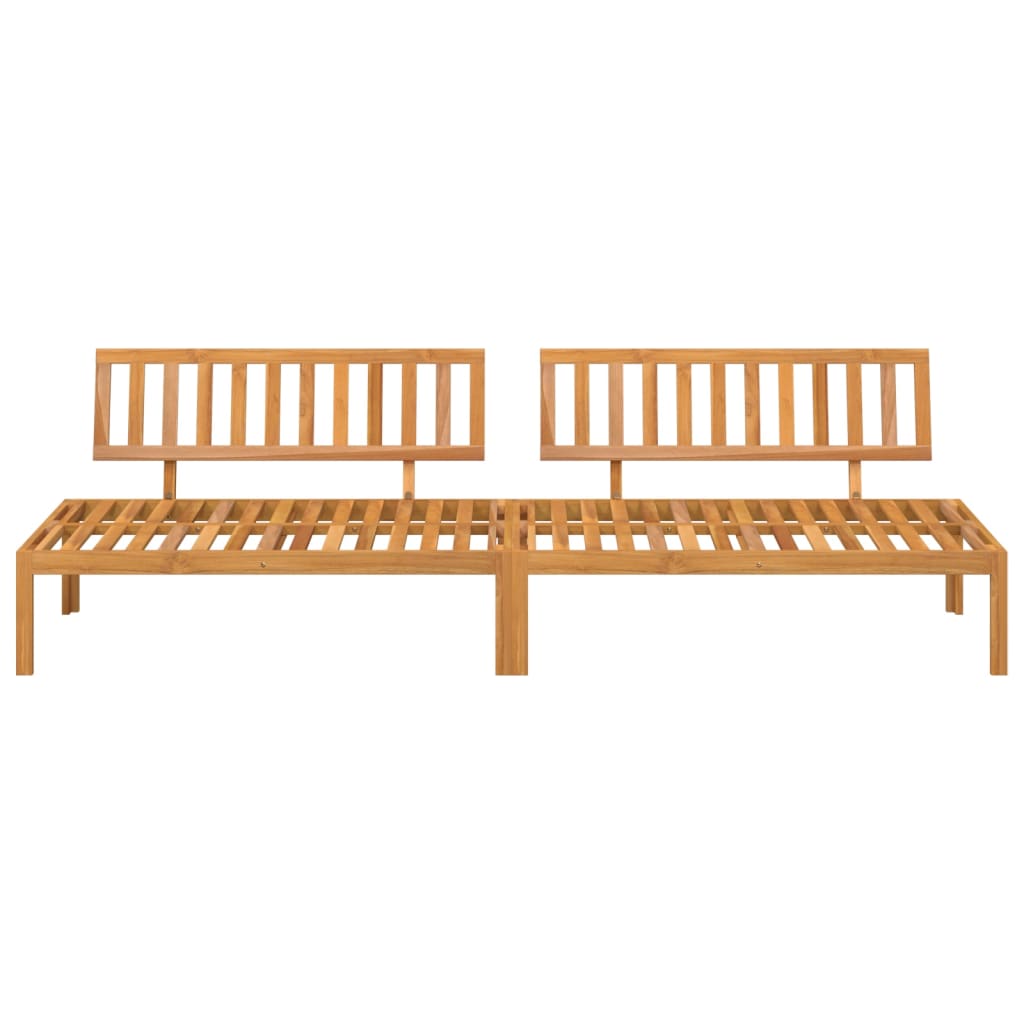 vidaXL Garden Pallet Middle Sofas 2 pcs Solid Wood Acacia 3